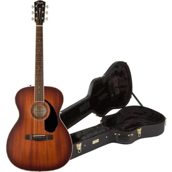 Violão Eletroacústico Fender Orchestra PO-220E Aged Cognac Burst Com Bag