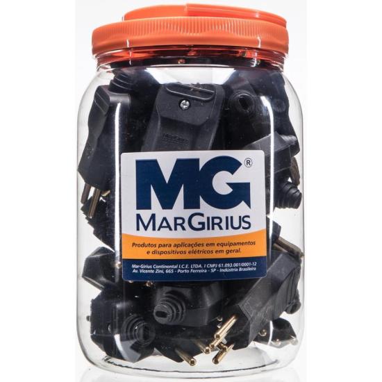 Plug 3 Pinos 10A PLD11-3 Com 32 MarGirius por 209,99 à vista no boleto/pix ou parcele em até 8x sem juros. Compre na loja Mundomax!