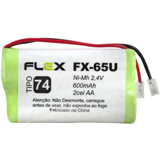 Bateria Universal Telefone Sem Fio 2,4V AA 600mAh FX-65U Flex por 23,99 à vista no boleto/pix ou parcele em até 1x sem juros. Compre na loja Mundomax!
