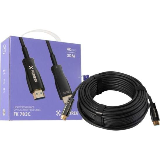 Cabo HDMI Fibra Óptica 4k FK783C 30m Fortrek (80458)