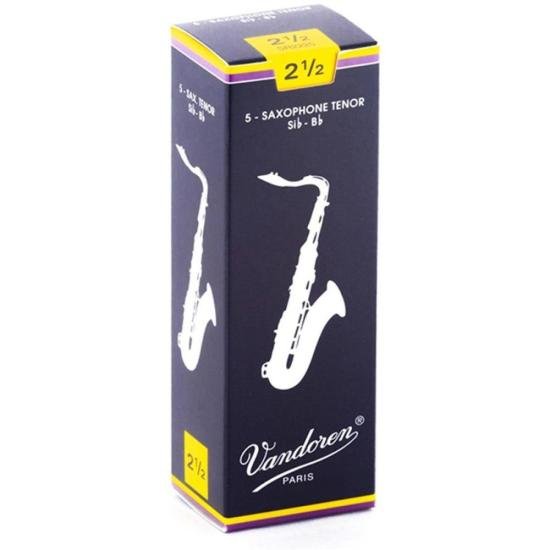 Palheta Tradicional Para Saxofone Tenor 2 ½ Vandoren SR2225 (80480)