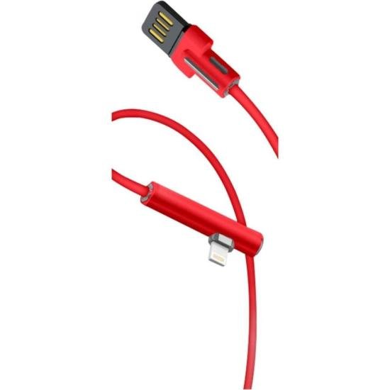 Cabo Turbo 90° Light 8p 1,2m Vermelho Flex por 13,99 à vista no boleto/pix ou parcele em até 1x sem juros. Compre na loja Mundomax!