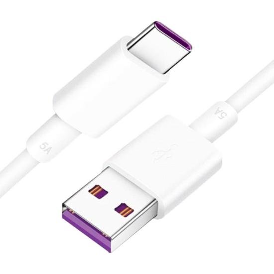 Cabo Tipo C 5.1A 1,2m Branco Flex por 0,00 à vista no boleto/pix ou parcele em até 1x sem juros. Compre na loja Mundomax!