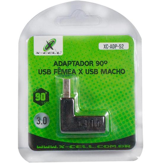 Adaptador 90° USB 3.0 Preto Flex por 7,00 à vista no boleto/pix ou parcele em até 1x sem juros. Compre na loja Mundomax!