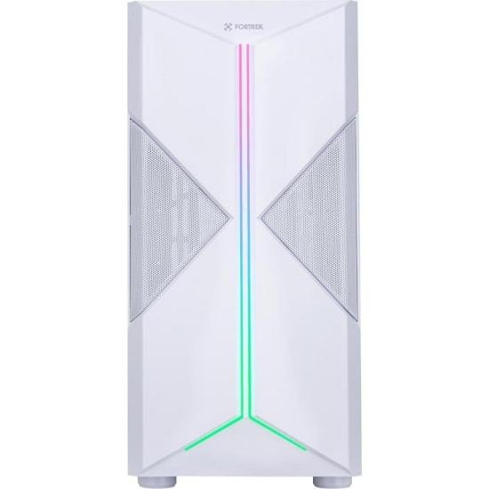Gabinete Gamer Fortrek Holt Mid Tower RGB Branco por 268,71 à vista no boleto/pix ou parcele em até 10x sem juros. Compre na loja Fortrek!