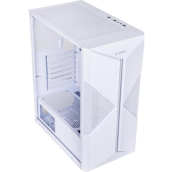 Gabinete Gamer Fortrek Holt Mid Tower RGB Branco por 268,71 à vista no boleto/pix ou parcele em até 10x sem juros. Compre na loja Fortrek!