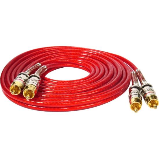 Cabo Blindado 2RCA X 2RCA 3m Vermelho Storm por 48,00 à vista no boleto/pix ou parcele em até 1x sem juros. Compre na loja Mundomax!