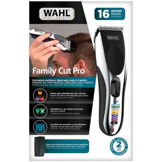 Máquina de Corte Wahl Family Pro Cut Bivolt por 219,99 à vista no boleto/pix ou parcele em até 8x sem juros. Compre na loja Mundomax!