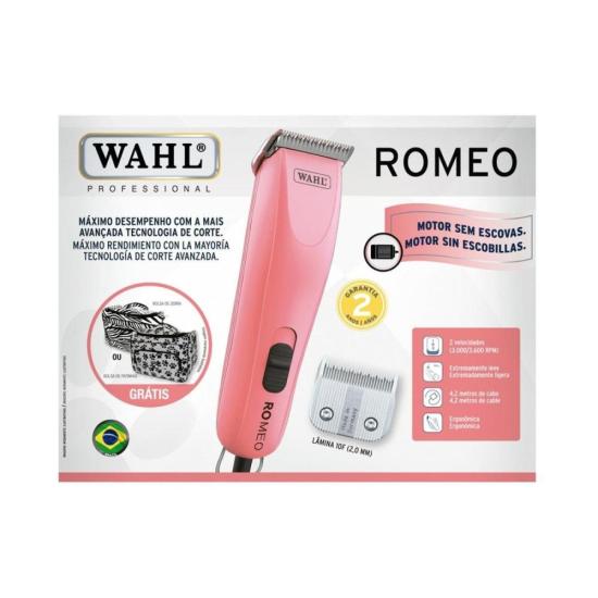 Máquina de Tosa Animal Wahl Romeo por 1.105,00 à vista no boleto/pix ou parcele em até 12x sem juros. Compre na loja Mundomax!