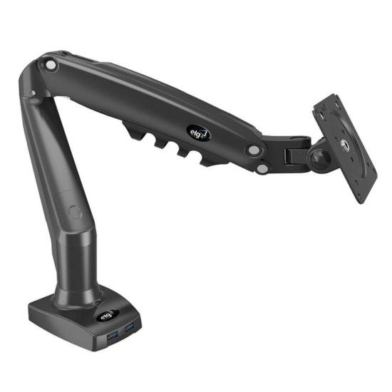 Suporte Para Monitor Articulado de Mesa 17-35\" ELG F90USB por 318,99 à vista no boleto/pix ou parcele em até 10x sem juros. Compre na loja Mundomax!