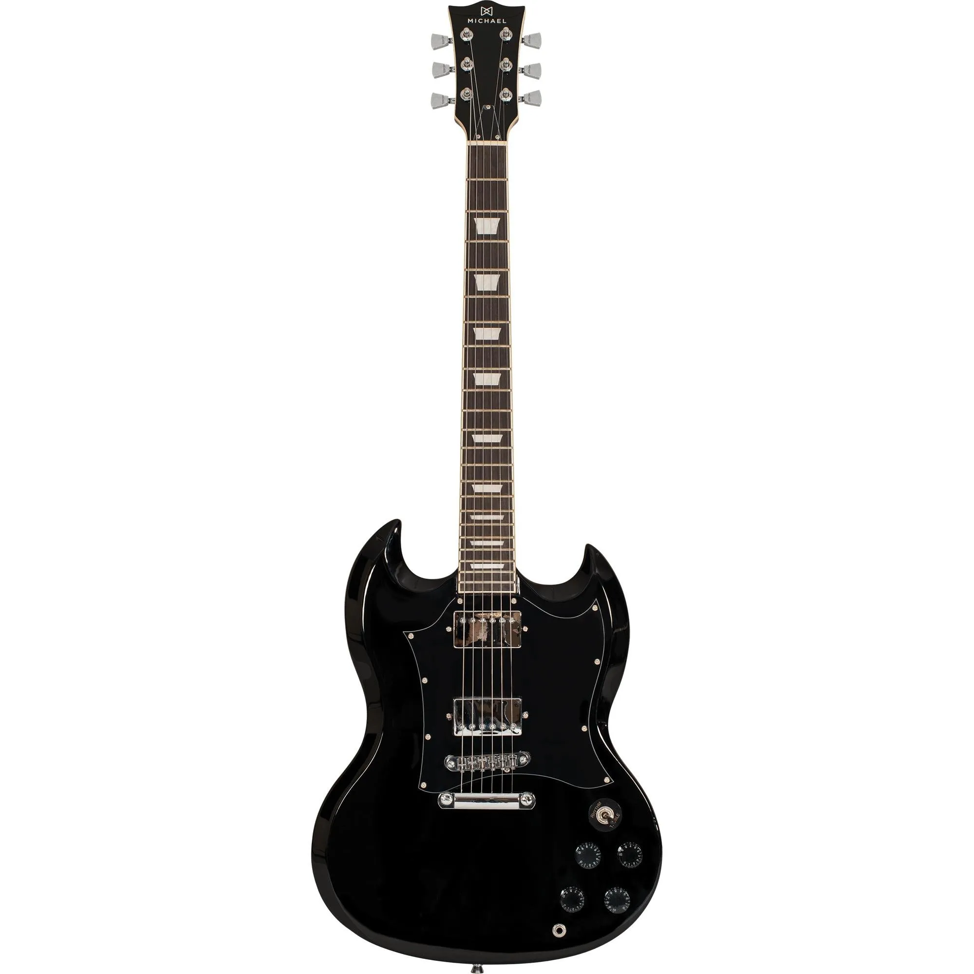Guitarra Michael SG Hammer GM850N Preta por 2.499,99 à vista no boleto/pix ou parcele em até 12x sem juros. Compre na loja Mundomax!