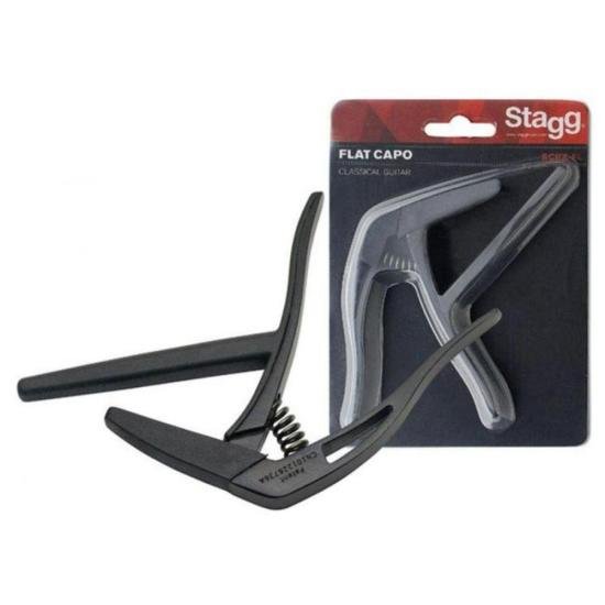 Capotraste Stagg Flat SCPX-FL BK por 84,99 à vista no boleto/pix ou parcele em até 3x sem juros. Compre na loja Mundomax!