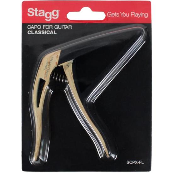 Capotraste Stagg Flat SCPX-FL CLWOOD por 92,99 à vista no boleto/pix ou parcele em até 3x sem juros. Compre na loja Mundomax!