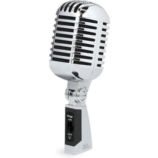 Microfone Cardioide Stagg Vintage SDMP40CR por 349,99 à vista no boleto/pix ou parcele em até 10x sem juros. Compre na loja Mundomax!