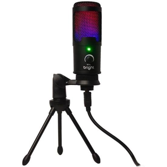 Microfone De Mesa Bright Streamer RGB (80959)