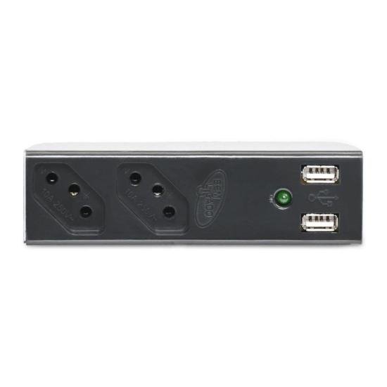 Filtro De Linha Com 2 Tomadas + Carregador USB Bright por 45,99 à vista no boleto/pix ou parcele em até 1x sem juros. Compre na loja Mundomax!