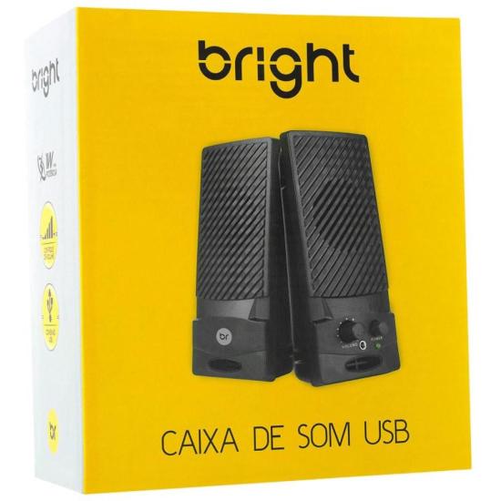 Caixa de Som Bright 0058 USB por 47,00 à vista no boleto/pix ou parcele em até 1x sem juros. Compre na loja Mundomax!
