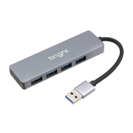 Hub USB Bright 4 portas 3.0 por 101,99 à vista no boleto/pix ou parcele em até 4x sem juros. Compre na loja Mundomax!