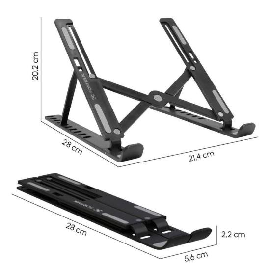 Suporte Portátil Para Notebook/Laptop Fortrek FK 651S Preto por 38,60 à vista no boleto/pix ou parcele em até 1x sem juros. Compre na loja Fortrek!