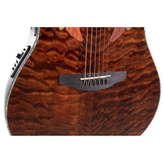Violão Elétrico Ovation Celebrity Plus Elite CE44P-TGE Mid Cutway Tiger por 8.552,99 à vista no boleto/pix ou parcele em até 12x sem juros. Compre na loja Mundomax!