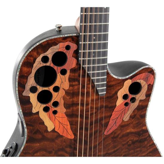 Violão Elétrico Ovation Celebrity Plus Elite CE44P-TGE Mid Cutway Tiger por 8.552,99 à vista no boleto/pix ou parcele em até 12x sem juros. Compre na loja Mundomax!