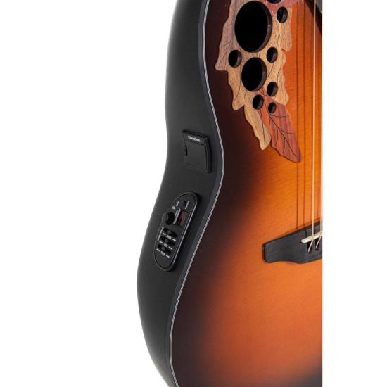 Violão Elétrico Ovation Celebrity Elite CE44-I-G Mid Cutway Sunburst Com por 8.552,99 à vista no boleto/pix ou parcele em até 12x sem juros. Compre na loja Mundomax!