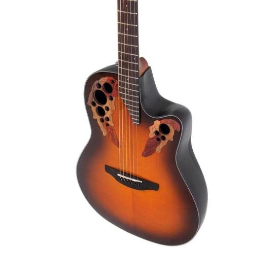 Violão Elétrico Ovation Celebrity Elite CE44-I-G Mid Cutway Sunburst Com por 8.552,99 à vista no boleto/pix ou parcele em até 12x sem juros. Compre na loja Mundomax!