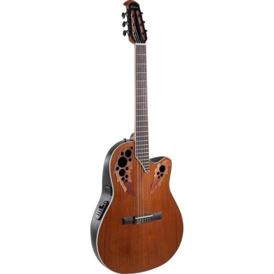 Violão Elétrico Ovation MS Classic Nylon CE44C-4A-G Mid Cutway Natural por 9.990,00 à vista no boleto/pix ou parcele em até 12x sem juros. Compre na loja Mundomax!