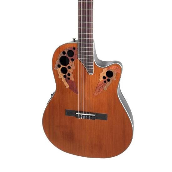 Violão Elétrico Ovation MS Classic Nylon CE44C-4A-G Mid Cutway Natural por 9.990,00 à vista no boleto/pix ou parcele em até 12x sem juros. Compre na loja Mundomax!