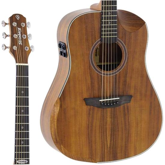 Violão Strinberg SD301HCR Folk Eletroacústico Koa Satin Com Bag por 2.400,00 à vista no boleto/pix ou parcele em até 12x sem juros. Compre na loja Mundomax!