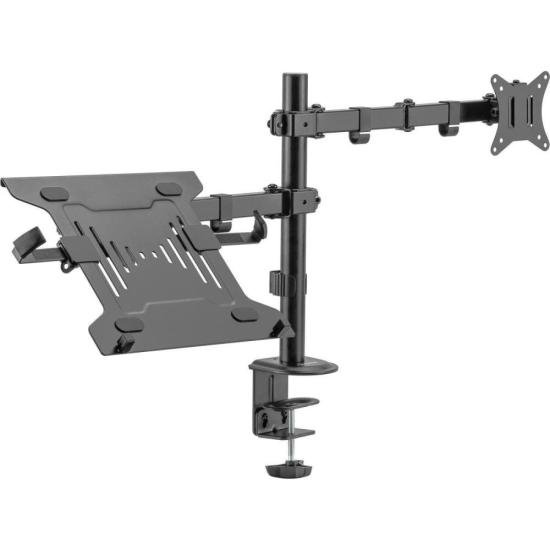Suporte Articulado Para Monitor e Notebook Fortrek FK 485S por 300,97 à vista no boleto/pix ou parcele em até 10x sem juros. Compre na loja Fortrek!