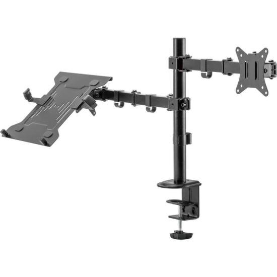 Suporte Articulado Para Monitor e Notebook Fortrek FK 485S por 300,97 à vista no boleto/pix ou parcele em até 10x sem juros. Compre na loja Fortrek!