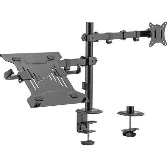 Suporte Articulado Para Monitor e Notebook Fortrek FK 485S por 300,97 à vista no boleto/pix ou parcele em até 10x sem juros. Compre na loja Fortrek!