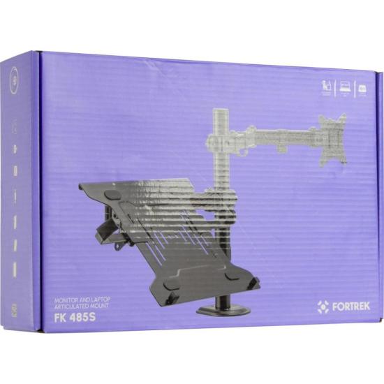 Suporte Articulado Para Monitor e Notebook Fortrek FK 485S por 300,97 à vista no boleto/pix ou parcele em até 10x sem juros. Compre na loja Fortrek!