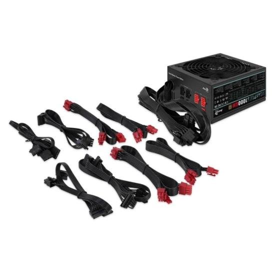 Fonte Gamer ATX Aerocool KCAS 1000GM 80 Plus Gold 1000w FULL RANGE APFC por 816,00 à vista no boleto/pix ou parcele em até 10x sem juros. Compre na loja Mundomax!