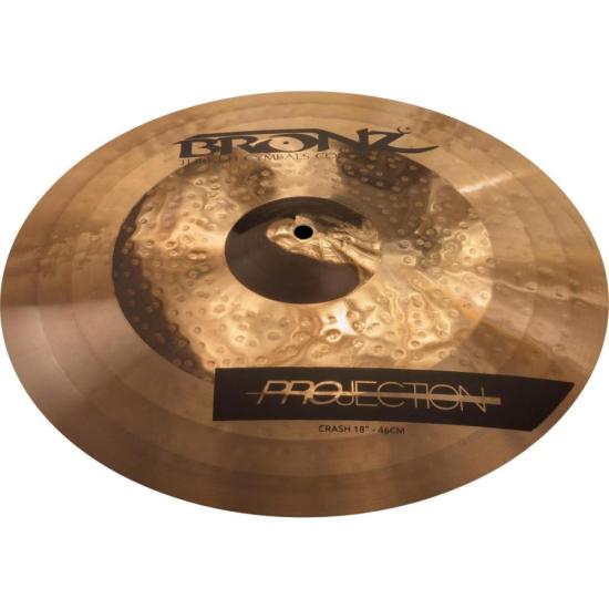 Prato Crash 18\" Bronz Projection Series por 909,99 à vista no boleto/pix ou parcele em até 10x sem juros. Compre na loja Mundomax!