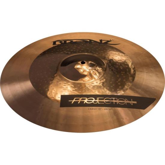 Prato Crash 19\" Bronz Projection Series por 999,99 à vista no boleto/pix ou parcele em até 10x sem juros. Compre na loja Mundomax!