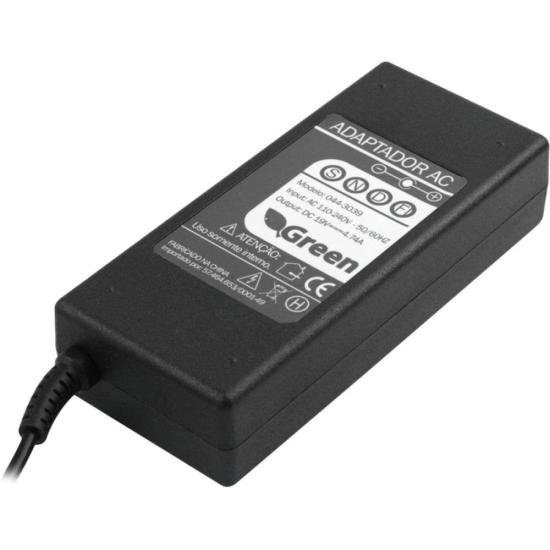 Fonte Para Notebook 19V 4,74A Bivolt 5,5X2,5mm Green por 71,00 à vista no boleto/pix ou parcele em até 2x sem juros. Compre na loja Mundomax!