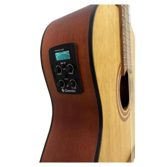 Violão Giannini Trovador NTR1 Eletroacústico EQ Nylon Natural Satin por 1.151,00 à vista no boleto/pix ou parcele em até 12x sem juros. Compre na loja Mundomax!