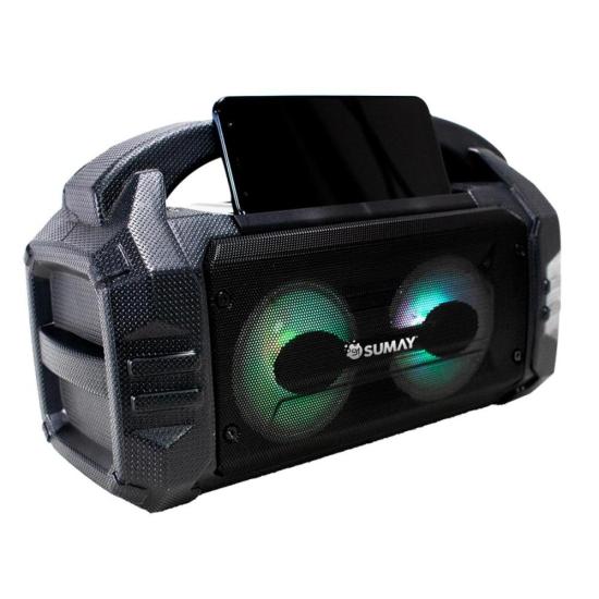 Caixa de Som Portátil Sumay Sunbox CSP1304 50W Preta por 222,00 à vista no boleto/pix ou parcele em até 8x sem juros. Compre na loja Mundomax!
