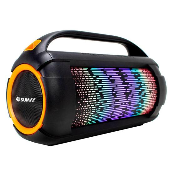 Caixa de Som Portátil Sumay Firebox CSP1305 60w Preta por 222,00 à vista no boleto/pix ou parcele em até 8x sem juros. Compre na loja Mundomax!
