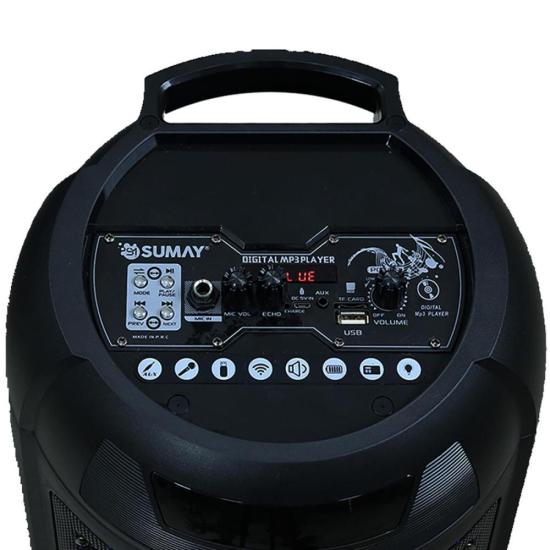 Caixa de Som Portátil Sumay Tower CAP30 400w Preta por 484,99 à vista no boleto/pix ou parcele em até 10x sem juros. Compre na loja Mundomax!