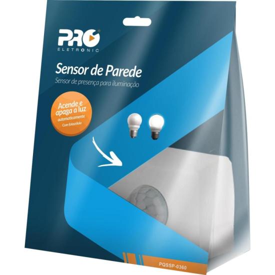 Sensor de Presença Sobrepor Parede 360° Proeletronic por 44,00 à vista no boleto/pix ou parcele em até 1x sem juros. Compre na loja Mundomax!