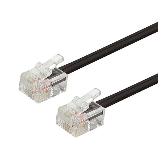 Cabo Para Telefone Rj11 X Rj11 6P4C Preto Rontek por 3,99 à vista no boleto/pix ou parcele em até 1x sem juros. Compre na loja Mundomax!