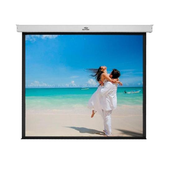 Tela de Projeção Retrátil Sumay TRVS120 2,34X1,75m por 910,99 à vista no boleto/pix ou parcele em até 10x sem juros. Compre na loja Mundomax!