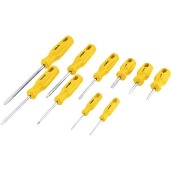 Jogo de Chaves de Fenda/Phillips Com 10 Peças Vonder por 67,99 à vista no boleto/pix ou parcele em até 2x sem juros. Compre na loja Mundomax!