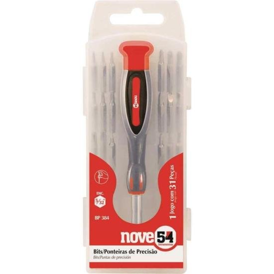 Jogo de Bits/Ponteiras Com 31 Peças BP384 Nove54 por 40,99 à vista no boleto/pix ou parcele em até 1x sem juros. Compre na loja Mundomax!