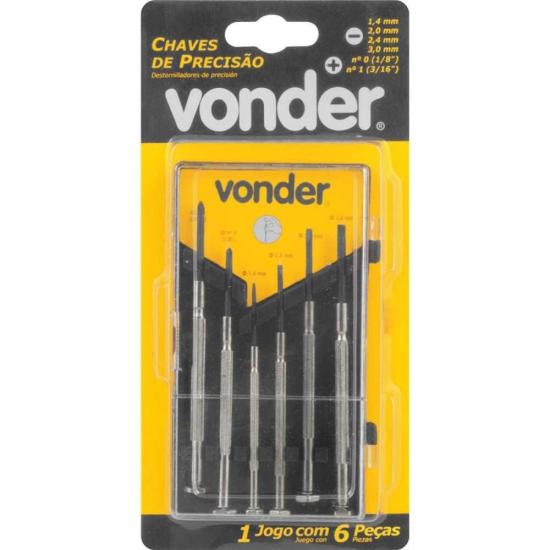 Jogo de Chaves Fenda/Phillips Com 6 Peças Vonder por 14,99 à vista no boleto/pix ou parcele em até 1x sem juros. Compre na loja Mundomax!