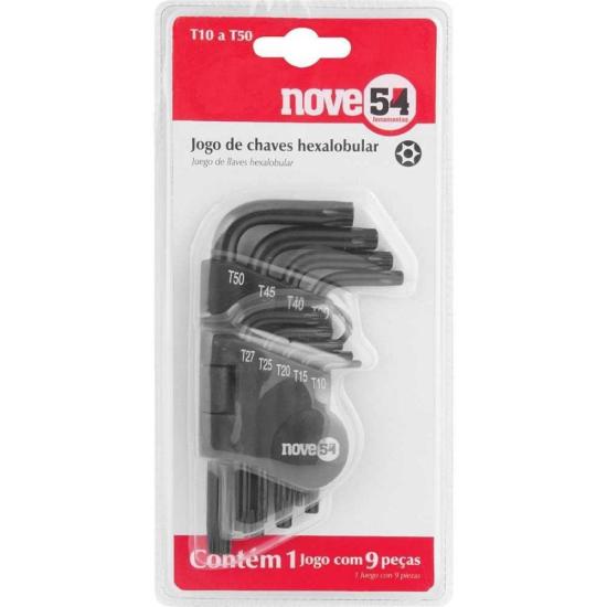 Jogo de Chaves Hexalobular Com 9 Peças Nove54 por 30,99 à vista no boleto/pix ou parcele em até 1x sem juros. Compre na loja Mundomax!