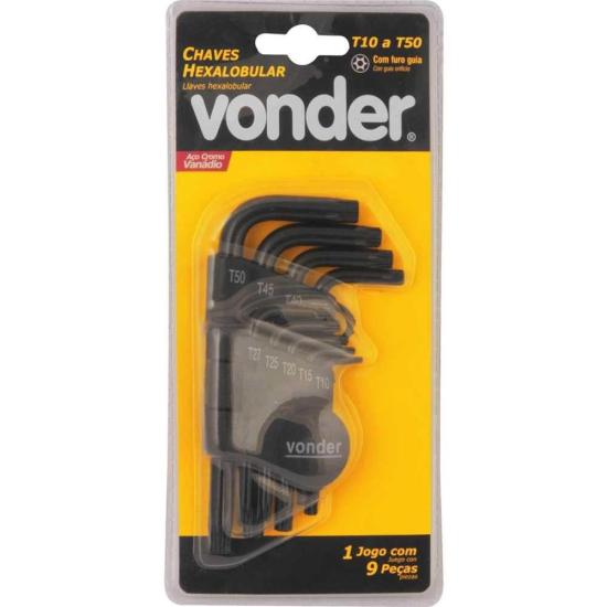 Jogo de Chaves Hexalobular Com 9 Peças Vonder por 47,99 à vista no boleto/pix ou parcele em até 1x sem juros. Compre na loja Mundomax!